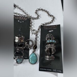 Shyanne Silver and Turquoise Jewelry Collection / Ring size 7, 8 & 9